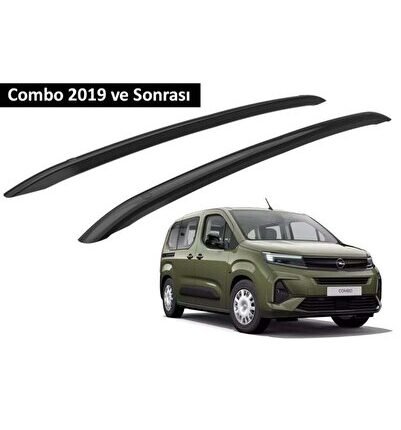 Opel Combo 2019 ve Sonrası Orjinal Tip OEM Tavan Çıtası (Siyah Renk)