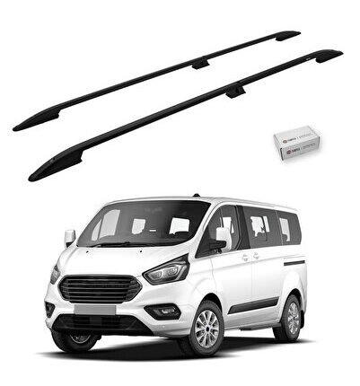 Ford Custom 2012-2023 / Kısa Şasi Tavan Çıtası Crown Siyah