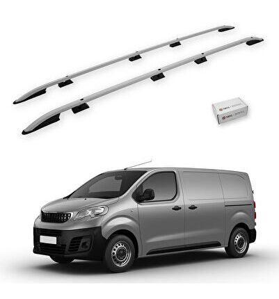 Peugeot Expert (Mk3) 2017-2025 / Uzun Şasi Tavan Çıtası Crown Gri