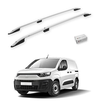 Fiat Doblo(K9) 2023-2025 / Uzun Şasi Tavan Çıtası Crown Gri