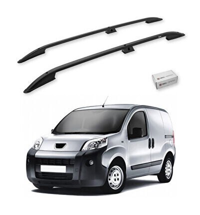 Peugeot Bipper 2008-2018 Tavan Çıtası Crown Siyah