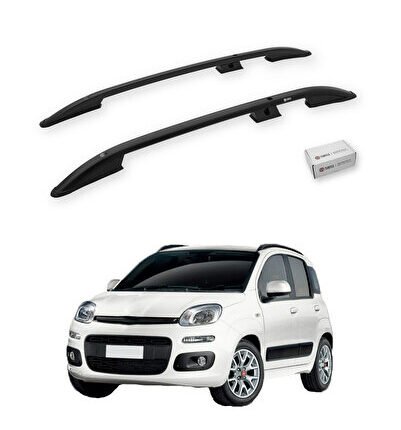 Fiat Panda (319) 2012-2021 Tavan Çıtası Crown Siyah