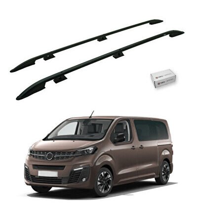 Opel Zafira Life (Mk3) 2019-2025 / Orta Şasi Tavan Çıtası Crown Siyah
