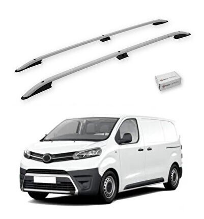 Toyota Proace (Mk2) 2013-2016 / Kısa Şasi Tavan Çıtası Crown Gri