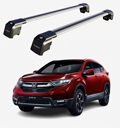 HONDA CR-V 2012-2018 TRX2 Thunder Carrier Kilitli Ara Atkı Taşıyıcı Tavan Barı Siyah