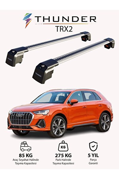 1_org_zoom-17652.jpg AUDI Q3 2019-Sonrası TRX2 Thunder Carrier Kilitli Ara Atkı Taşıyıcı Tavan Barı Siyah - Görsel 1
