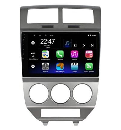 Dodge Caliber Android 12 Carplay Navigasyon Multimedya - 4GB Ram 64GB HDD