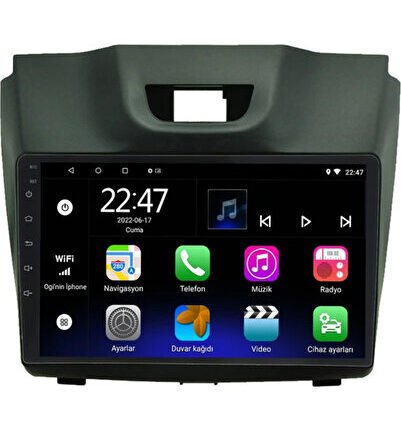İsuzu D-Max (2012-2017) Android 12 Carplay Navigasyon Multimedya - 2GB Ram 32GB HDD