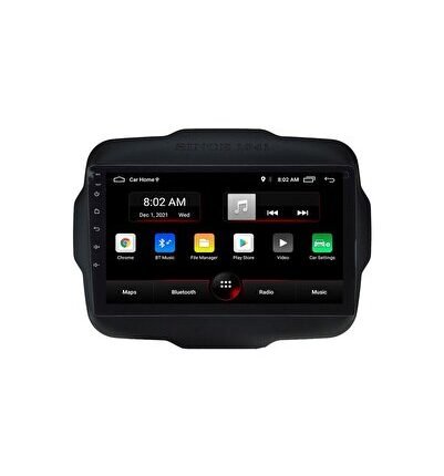 Jeep Renegade (2016-2020) Android 12 Carplay Navigasyon Multimedya - 2GB Ram 32GB HDD