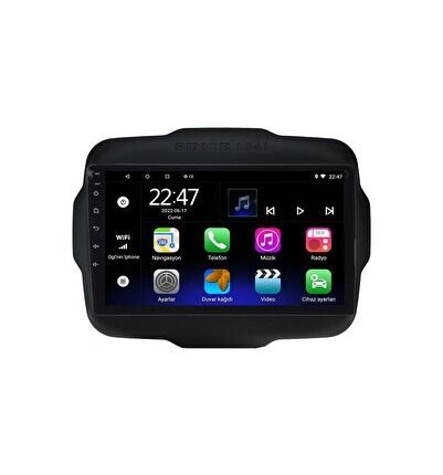 Jeep Renegade (2016-2020) Android 12 Carplay Navigasyon Multimedya - 2GB Ram 32GB HDD