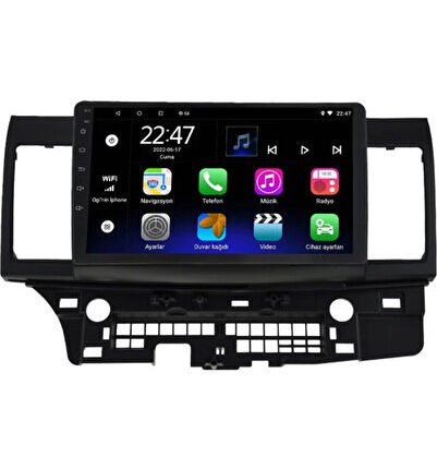 Mitsubishi Lancer (2010-2013) Uyumlu 12 Carplay Navigasyon Multimedya - 2GB Ram 32GB