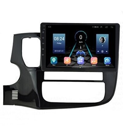 Mitsubishi Outlander Android 12 Carplay Navigasyon Multimedya - 4GB Ram 6 Uyumlu