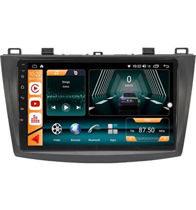 Mazda 3 (2010-2015) Android 12 Carplay Navigasyon Multimedya - 2GB Ram 32GB HDD