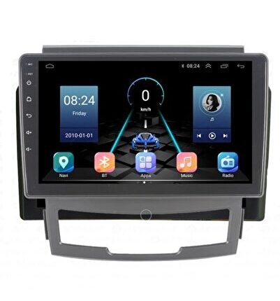 SsangYong Kyron (2008-2013) Android 12 Uyumlu Carplay Navigasyon Multimedya - 8GB Ram 128GB H