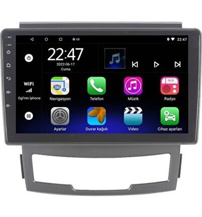 SsangYong Kyron (2008-2013) Android 12 Carplay Navigasyon Multimedya - 2GB Ram 32GB HD