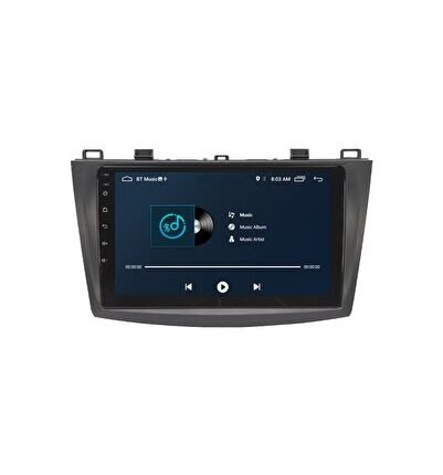 Mazda 3 Uyumlu  (2010-2015) Android 12 Carplay Navigasyon Multimedya - 2GB Ram 32GB HDD