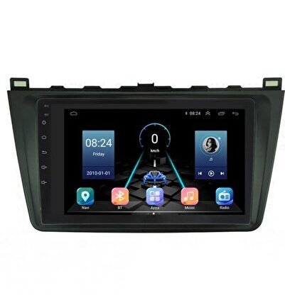Mazda 6 (2008-2009) Uyumlu  Android 12 Carplay Navigasyon Multimedya - 8GB Ram 128GB HDD