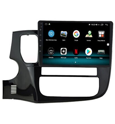 Mitsubishi Outlander (2017-2020)  Uyumlu Android 12 Carplay Navigasyon Multimedya - 8GB Ram 1