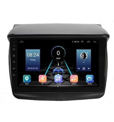 Mitsubishi L200 (2007-2014)  Uyumlu  Android 12 Carplay Navigasyon Multimedya - 8GB Ram 128GB