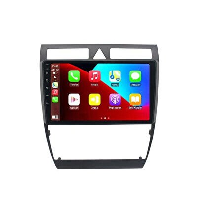 Audi A6 1997-2003 Android 12 Carplay Navigasyon Multimedya - 4GB Ram 64GB HDD