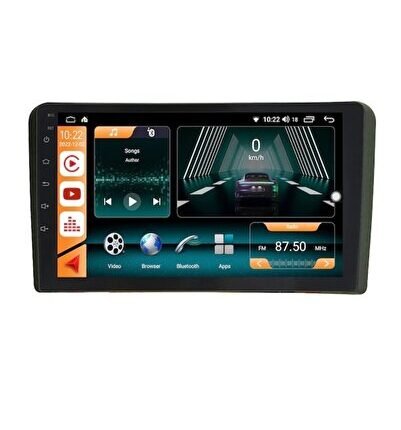 Audi A3 2007-2012 Android 12 Carplay Multimedya Ekran Oem - 2GB Ram 32GB HDD