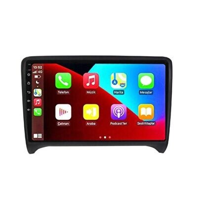 Audi TT 2006-2013 Android 12 Carplay Navigasyon Multimedya - 4GB Ram 64GB HDD