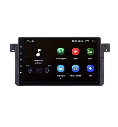 Bmw E46 (1998-2006) Android 12 Carplay Navigasyon Multimedya - 2GB Ram 16GB HDD