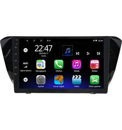 Skoda Superb (2015-2020) Android 12 Carplay Navigasyon Multimedya - 2GB Ram 32GB HDD