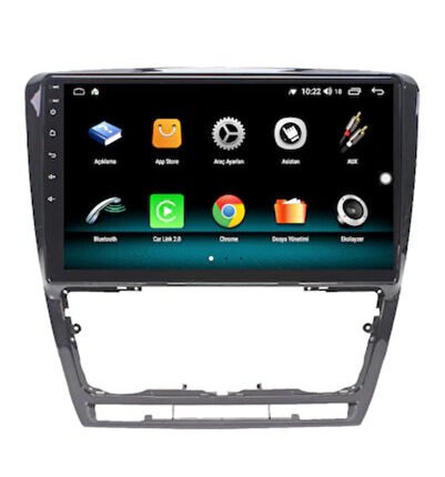 Skoda Yeti (2010-2016) Android 12 Carplay Navigasyon Multimedya - 2GB Ram 32GB HDD