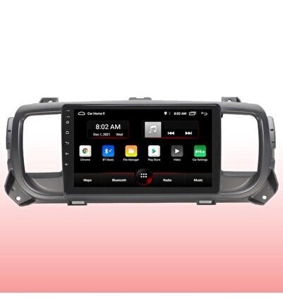Peugeot Expert (2021) Android 12 Carplay Navigasyon Multimedya - 2GB Ram 32GB HDD