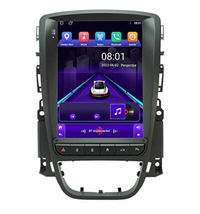 Opel Astra J Android 12 Carplay Navigasyon Tesla Ekran Multimedya - 2GB Ram 32GB HDD