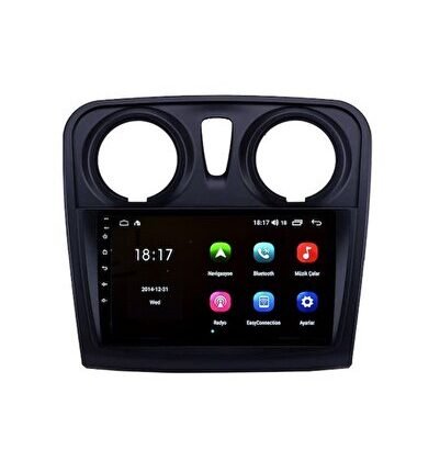 Dacia Lodgy (2014-2018) Android 12 Carplay Navigasyon Multimedya - 2GB Ram 32GB HDD