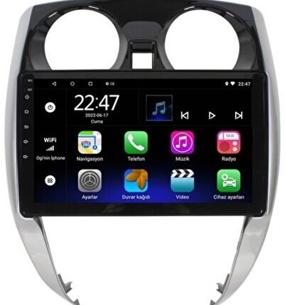 Nissan Micra  Uyumlu (2010-2012) Android 12 Carplay Navigasyon Multimedya -