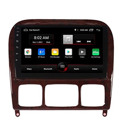 Mercedes S Class W220 (1998-2005) Android 12 Carplay Navigasyon Multimedya - 2GB Ram 1