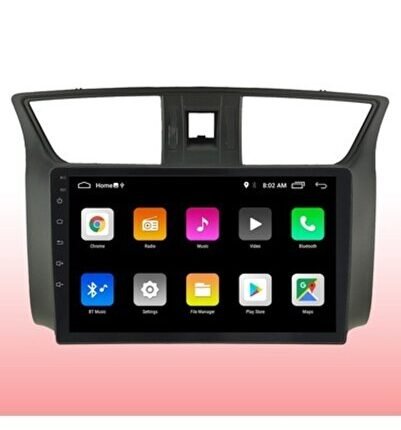 Nissan Sentra (2012-2020) Uyumlu  Android 12 Carplay Navigasyon Multimedya - 2GB Ram 16GB HDD