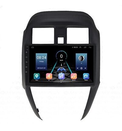 Nissan Micra (2014-2018) Uyumlu Android 12 Carplay Navigasyon Multimedya - 4GB Ram 64GB HDD