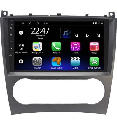 Mercedes C Class W203 (2004-2007) Android 12 Carplay Navigasyon Multimedya - 2GB Ram 3