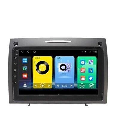 Mercedes Slk (2004-2011) Android 12 Carplay Navigasyon Multimedya - 2GB Ram 16GB HDD