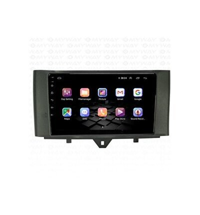 Mercedes Smart (2015-2018) Android 12 Carplay Navigasyon Multimedya - 4GB Ram 64GB HDD