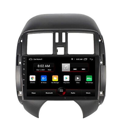 Nissan Micra (2014-2018) Android 12 Carplay Navigasyon Multimedya - 2GB Ram 32GB HDD