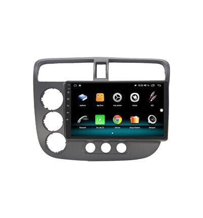 Uyumlu Honda Civic V-Tech (2002-2006) Android 12 Carplay Navigasyon Multimedya - 2GB Ram 32GB