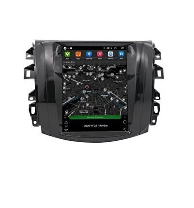 Nissan Navara Uyumlu Android 12 Carplay Navigasyon Tesla Ekran Multimedya - 4GB Ram 64GB