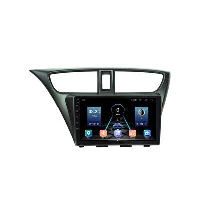 Honda Civic Hatcback (2012-2014) Android 12 Carplay Navigasyon Multimedya - 8GB Ram 12  Uyumlu