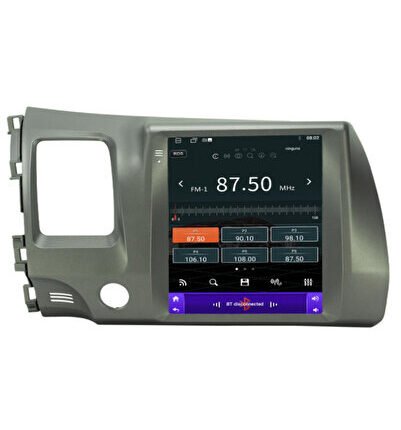 Honda Civic FD6 (2006-2012) Uyumlu Android 12 Carplay Navigasyon Tesla Ekran Multimedya - 4GB