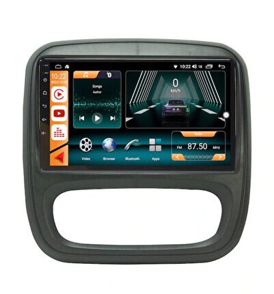 Renault Trafic Android 12 Carplay Navigasyon Multimedya - 2GB Ram 32GB HDD