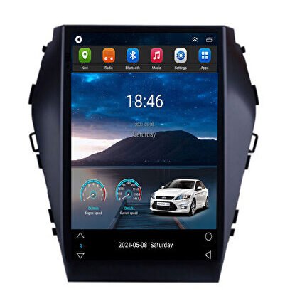 Hyundai İx45 (2015-2017) Android 12 Carplay Navigasyon Tesla Ekran Multimedya - 4GB Ra