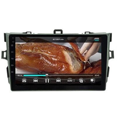Toyota Corolla (2007-2012) Android 12 Carplay Navigasyon Multimedya - 4GB Ram 64GB HDD