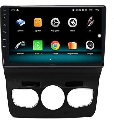 Citroen C4L (2013-2016) Android 12 Carplay Navigasyon Multimedya - 4GB Ram 64GB HDD