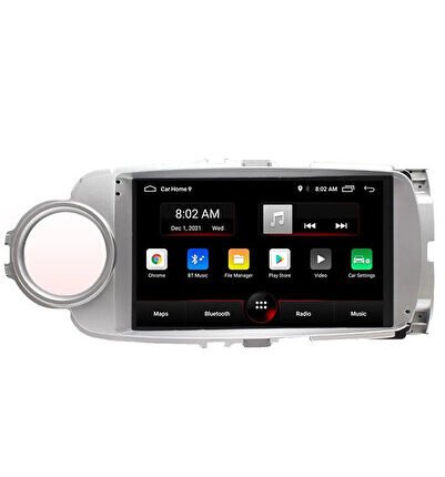 Toyota Yaris (2012-2020) Android 12 Carplay Navigasyon Multimedya - 4GB Ram 64GB HDD