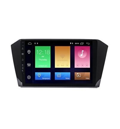 Volkswagen Passat B8 Android 12 Carplay Navigasyon Multimedya - 2GB Ram 16GB HDD